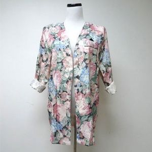 VTG En FOCUS floral brocade blazer . made in USA